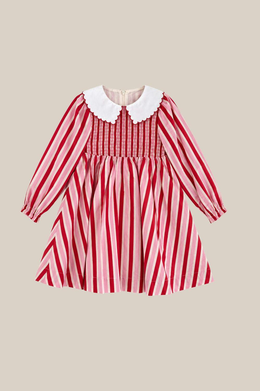 Mini Hawthorn Dress in Candy Cane Stripe