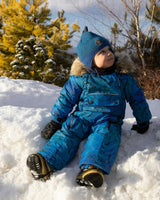 One-Piece Baby Play Snowsuit Designed for Car Seat