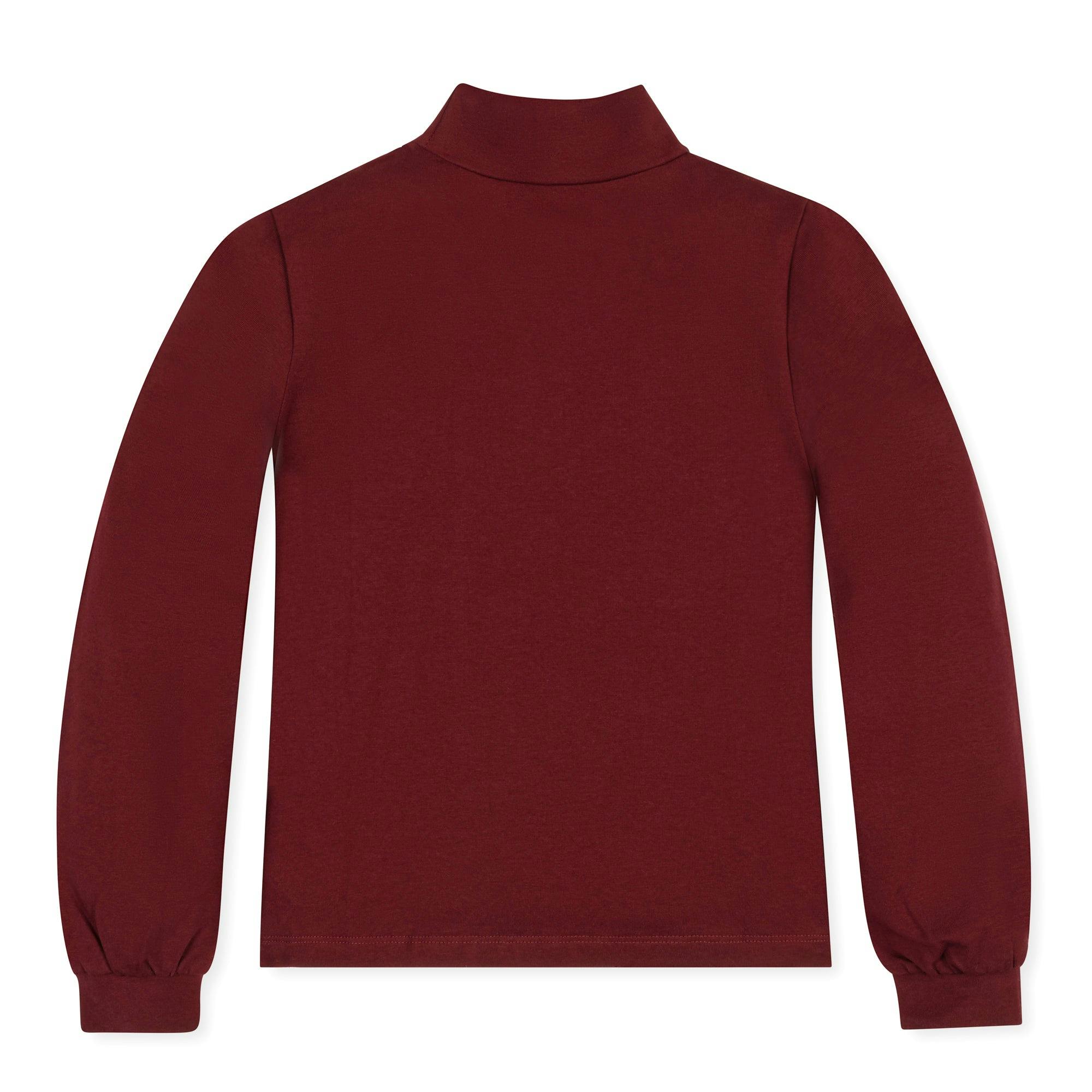 Organic Mock Neck Knit Top