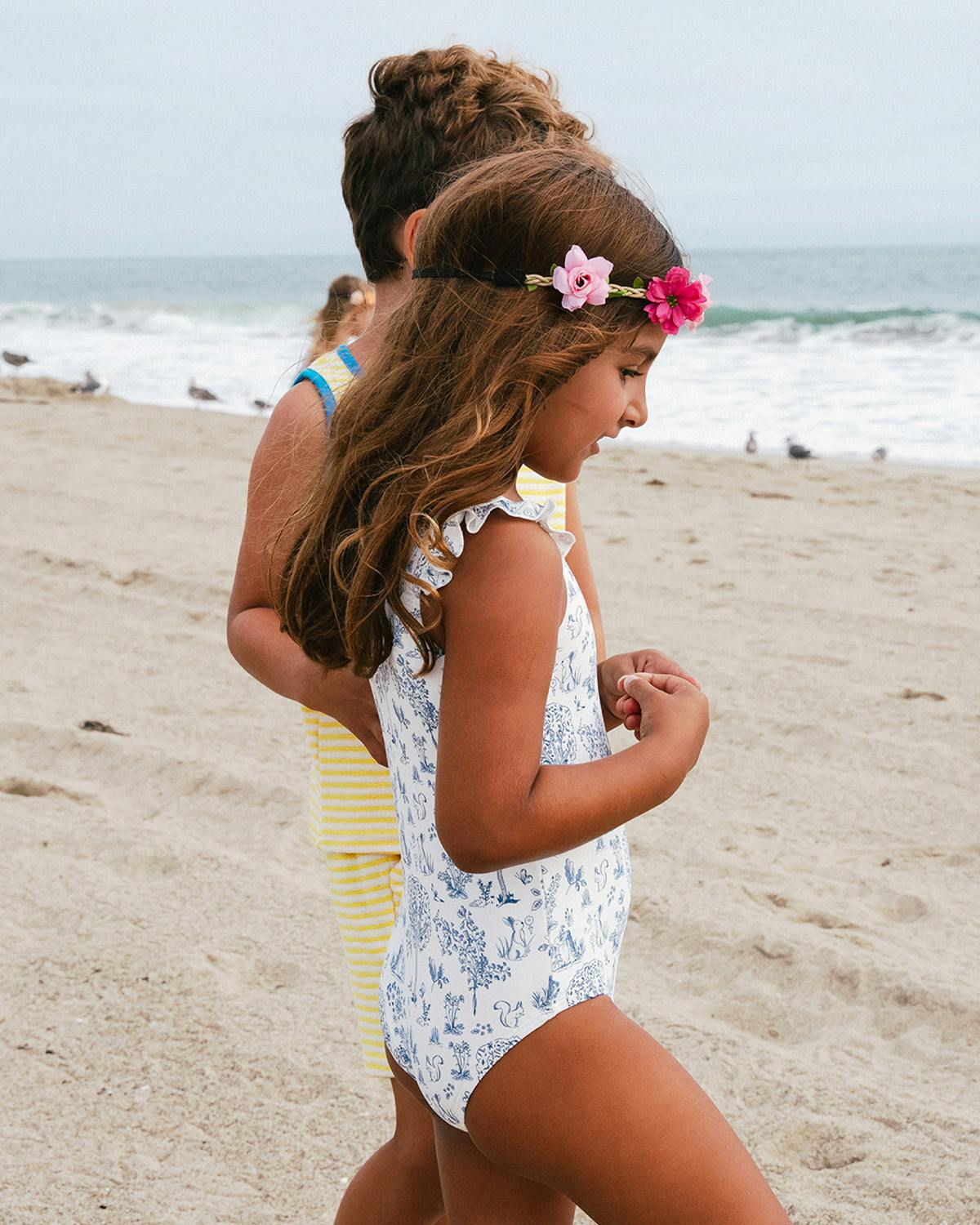 Ruffle One-Piece Swimsuit