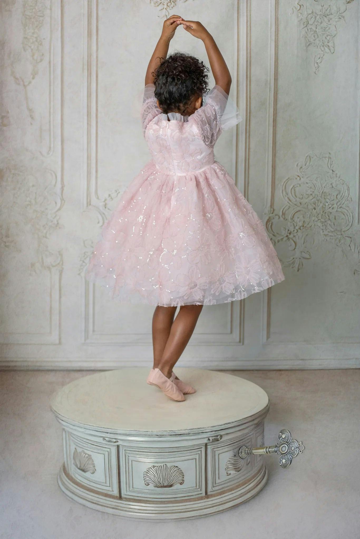 Blush Petal Music Box Dress