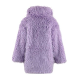 Lavender Haze Faux Fur Coat