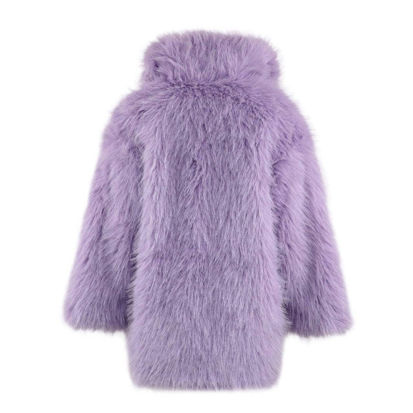 Lavender Haze Faux Fur Coat