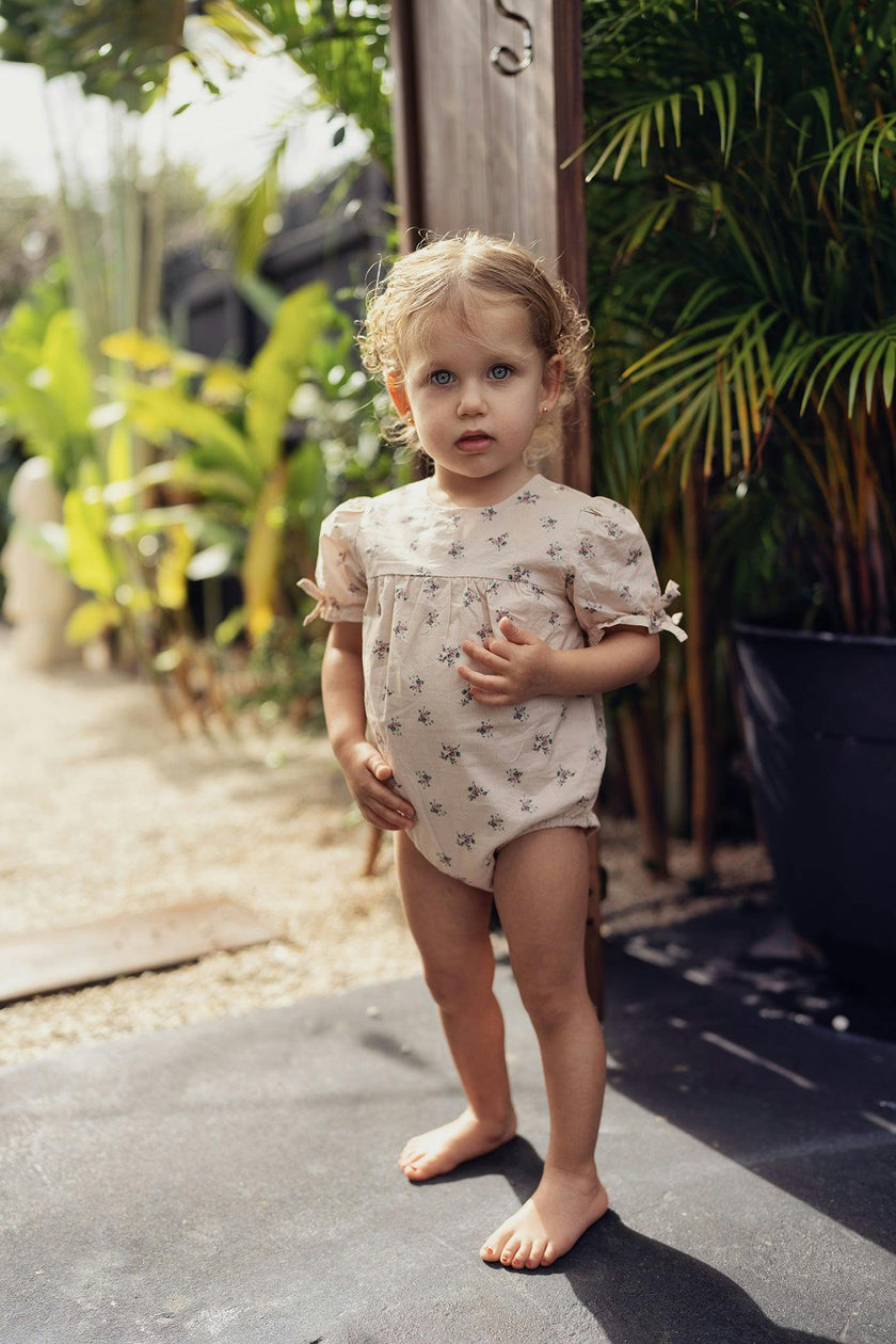 Rose Dot Baby Girl's Romper