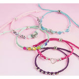 Rainbow DIY Bling Bracelets Kit - Create 5 Unique Cord Charm Bracelets