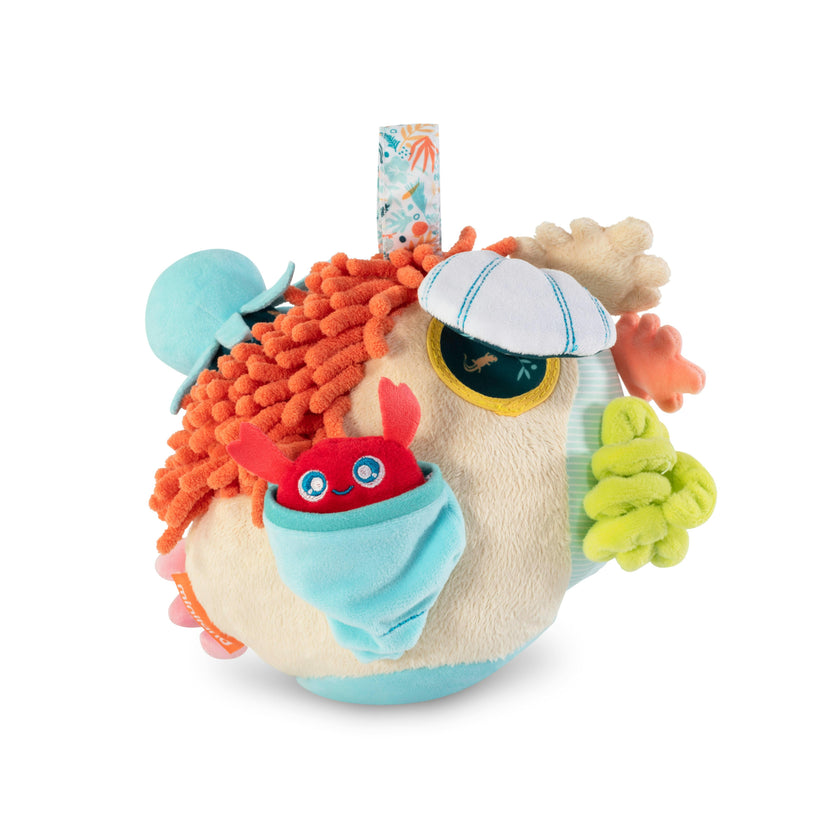 Sensorial Reef Plush Ocean Themed Baby Toy with Teething Elements