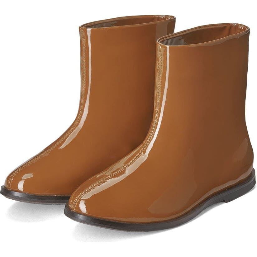 Lila Patent Leather Straight Boots