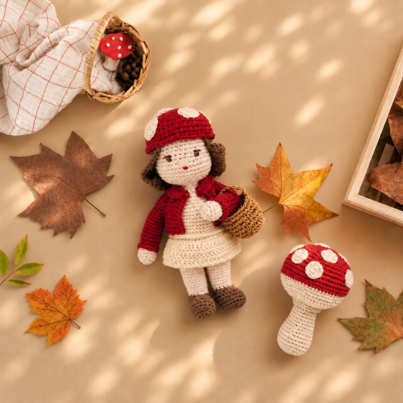 Amélie Dubois Doll 100% organic cotton