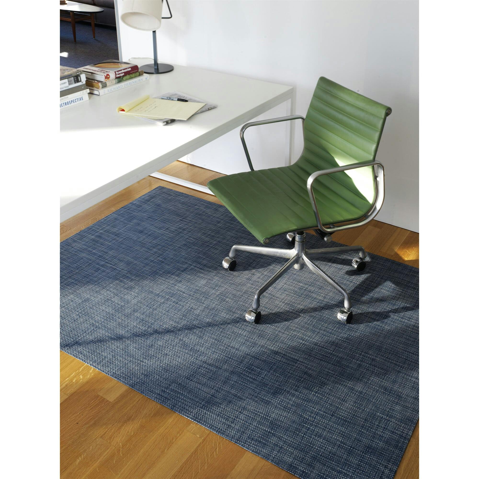Basketweave Floor Mat, Blue