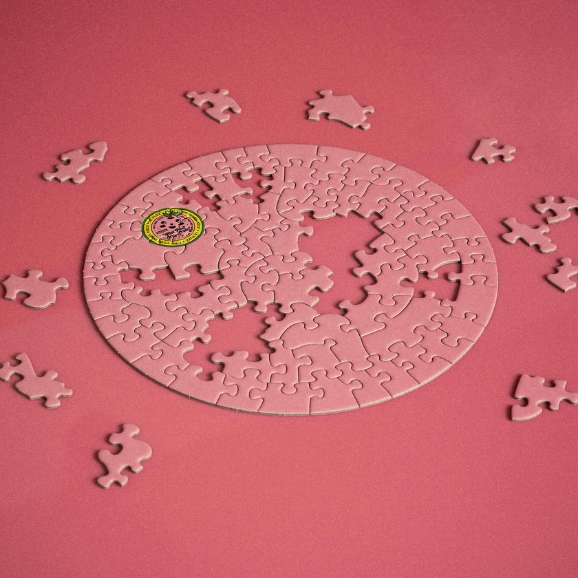 Flat Pink Grapefruit Puzzle