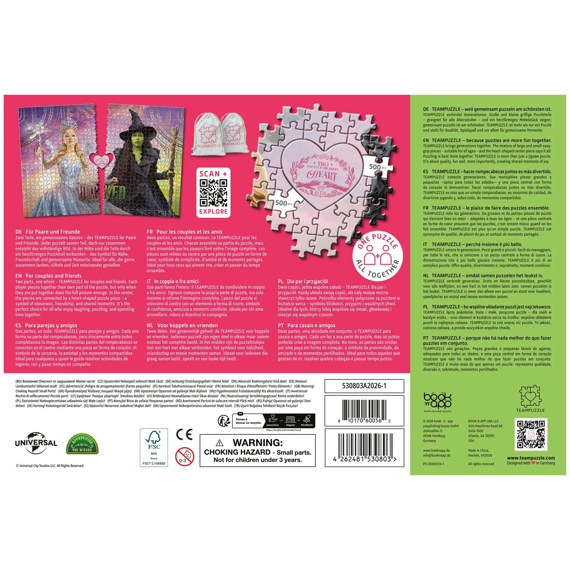 TeamPuzzle: Wicked For Good - 1000pc