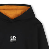Black Logo Hooded Sweatshirt