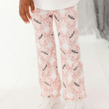 Bat And Ghost Trellis Halloween Flare Legging