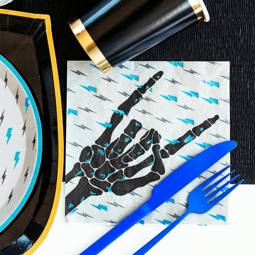 Rock On Skeleton Large Napkins