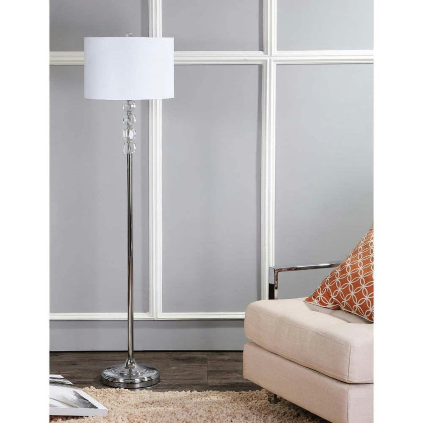 Aubrey 59.5" Crystal / Metal LED Floor Lamp
