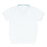 unisex shell white french terry polo