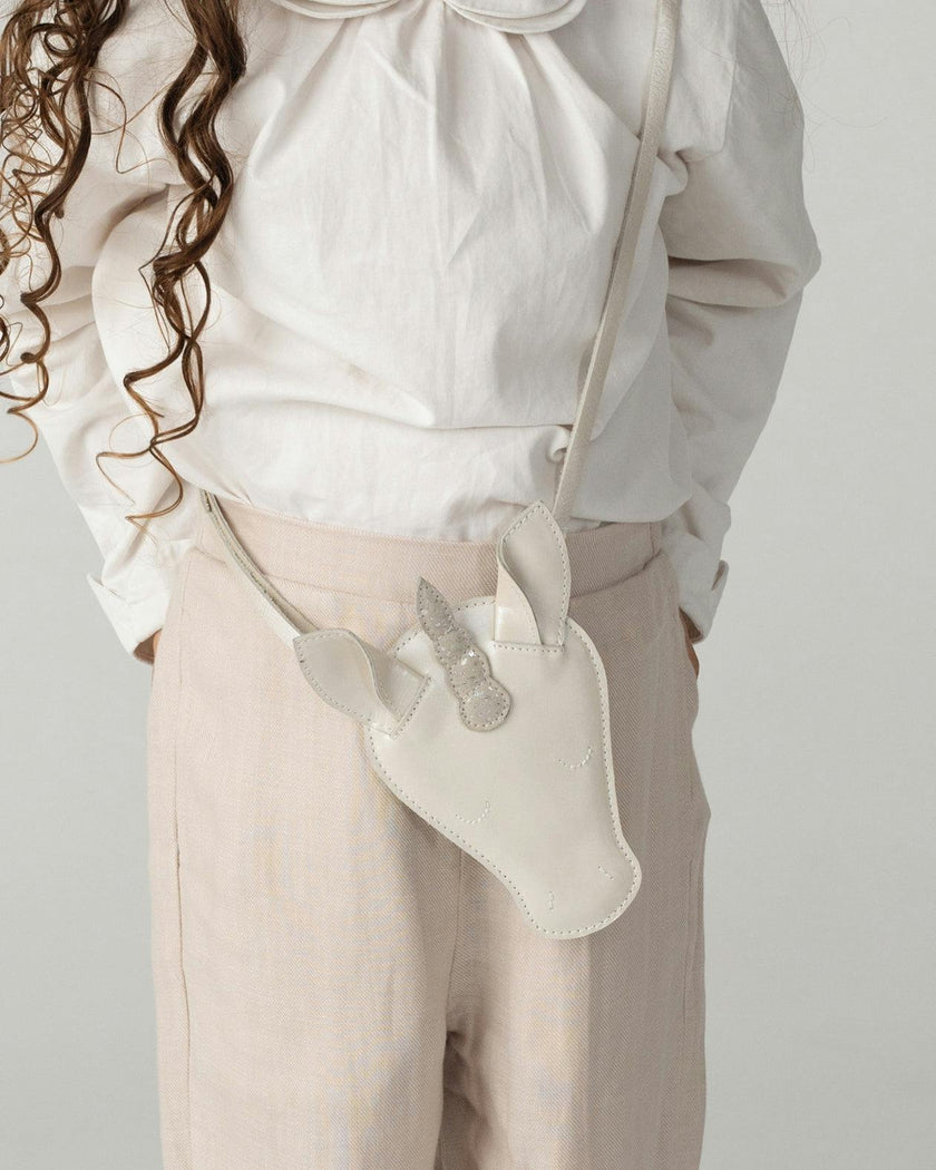 Blinc Purse | Unicorn | Off White Metallic Leather