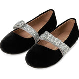 Mia 2.0 Velvet Sparkling Bow Strap Mary Jane Shoes
