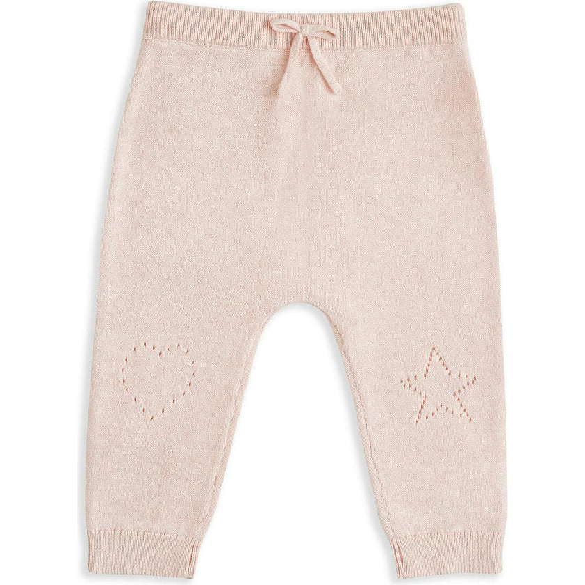 Pointelle Heart Crawler Set - Pink