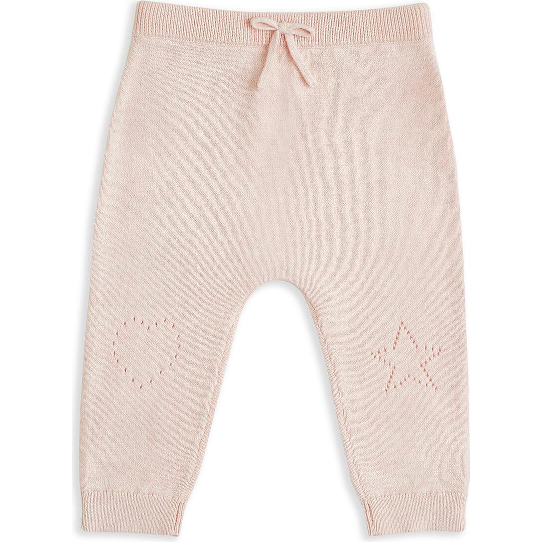 Pointelle Heart Crawler Set - Pink