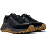 Kids Drift Trail Leather & Nubuck Vintage Sneakers, Black