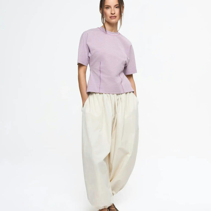 women's balloon trousers - lisbon light