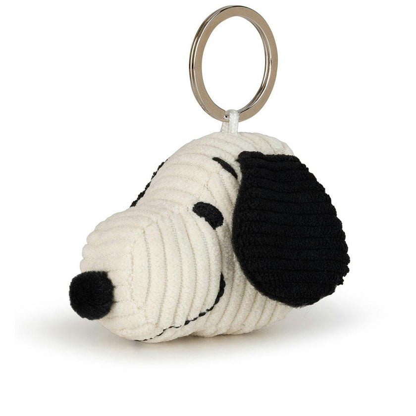 Keychain PEANUTS Snoopy Head Corduroy Cream 2''