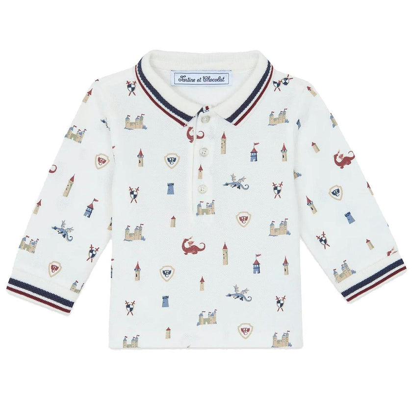 TARTINE ET CHOCOLAT The Realm Baby Polo - Nacre