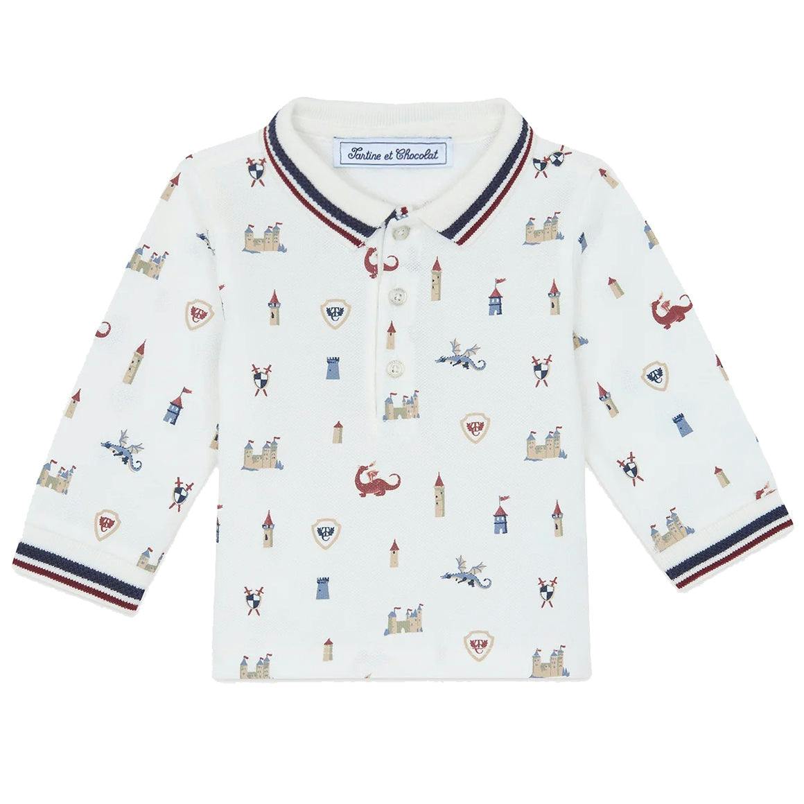 TARTINE ET CHOCOLAT The Realm Baby Polo - Nacre