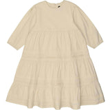 Pleats-N-Tiers 3-Quarter Sleeve Dress