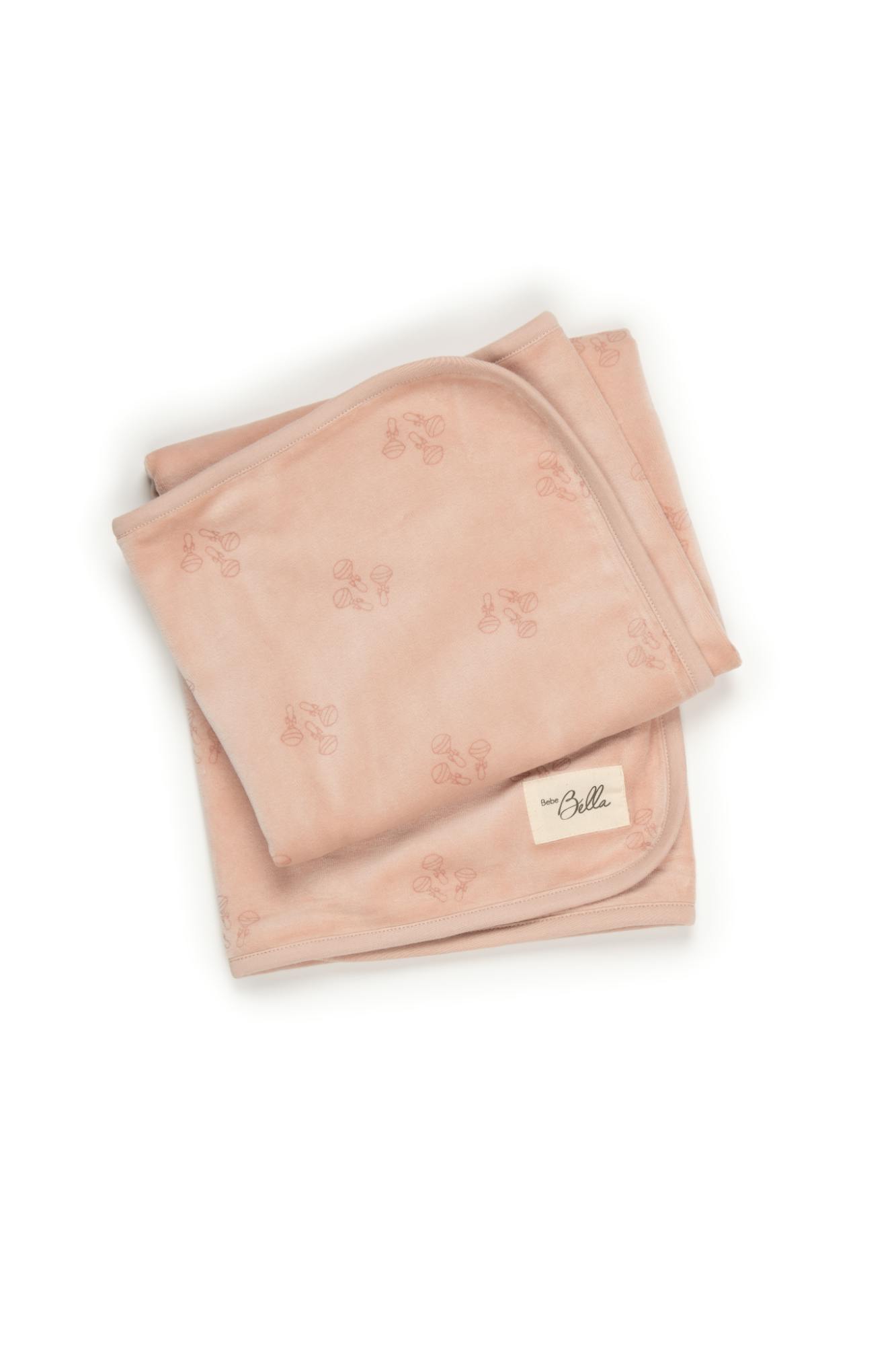 Rattle Print Blanket Pink