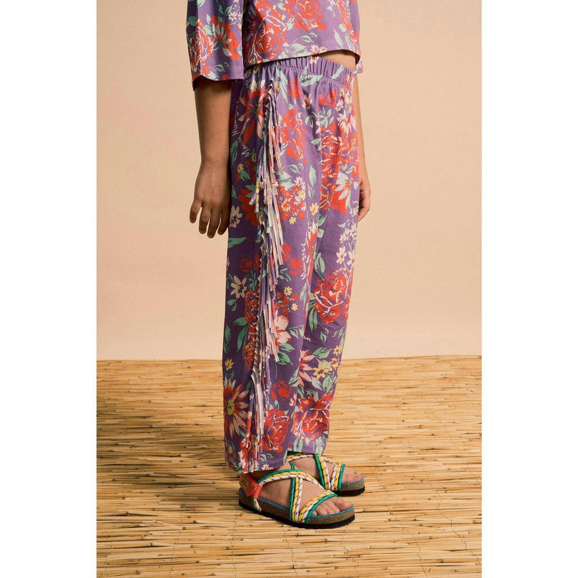BEVERLY FRINGE PANTS DEEP LAVENDER