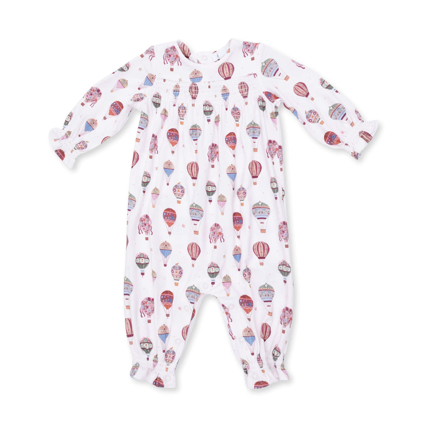 Hot Air Balloon - Smocked Long Sleeve Romper