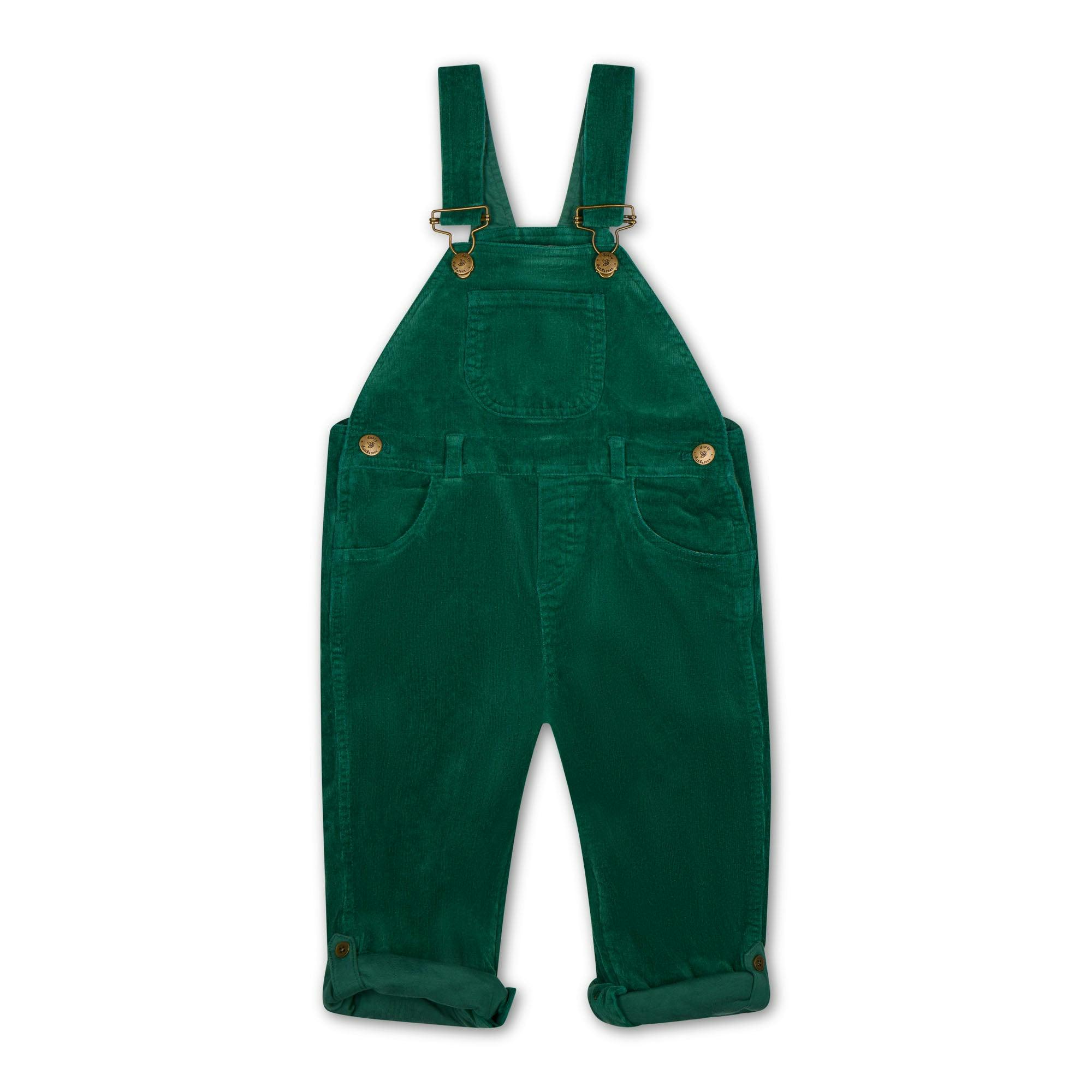 Moss Green Corduroy Overalls