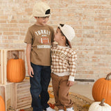 Turkey and Touchdowns Thanksgiving Short Sleeve T-Shirt
