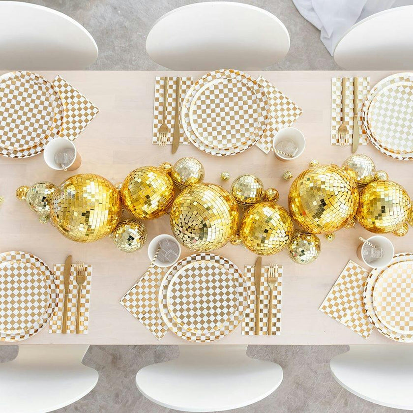 Check It! Gold Clash Dessert Plates