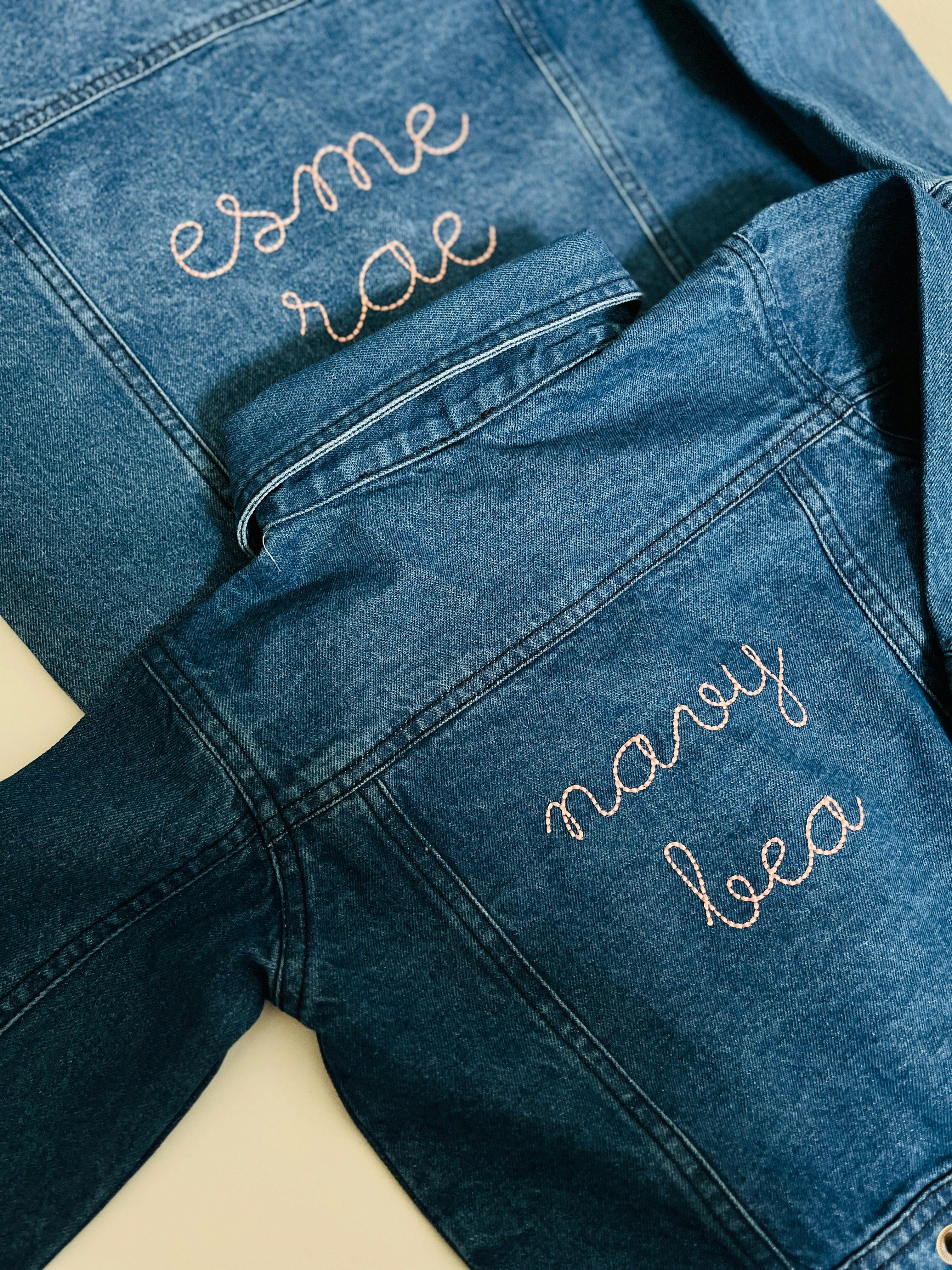 Baby Denim Jacket - Custom Embroidered