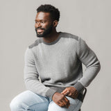 Organic Shoulder Detail Crew Neck Sweater