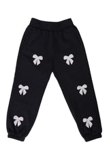 Mini Micah Jogger Sweatpants in Black