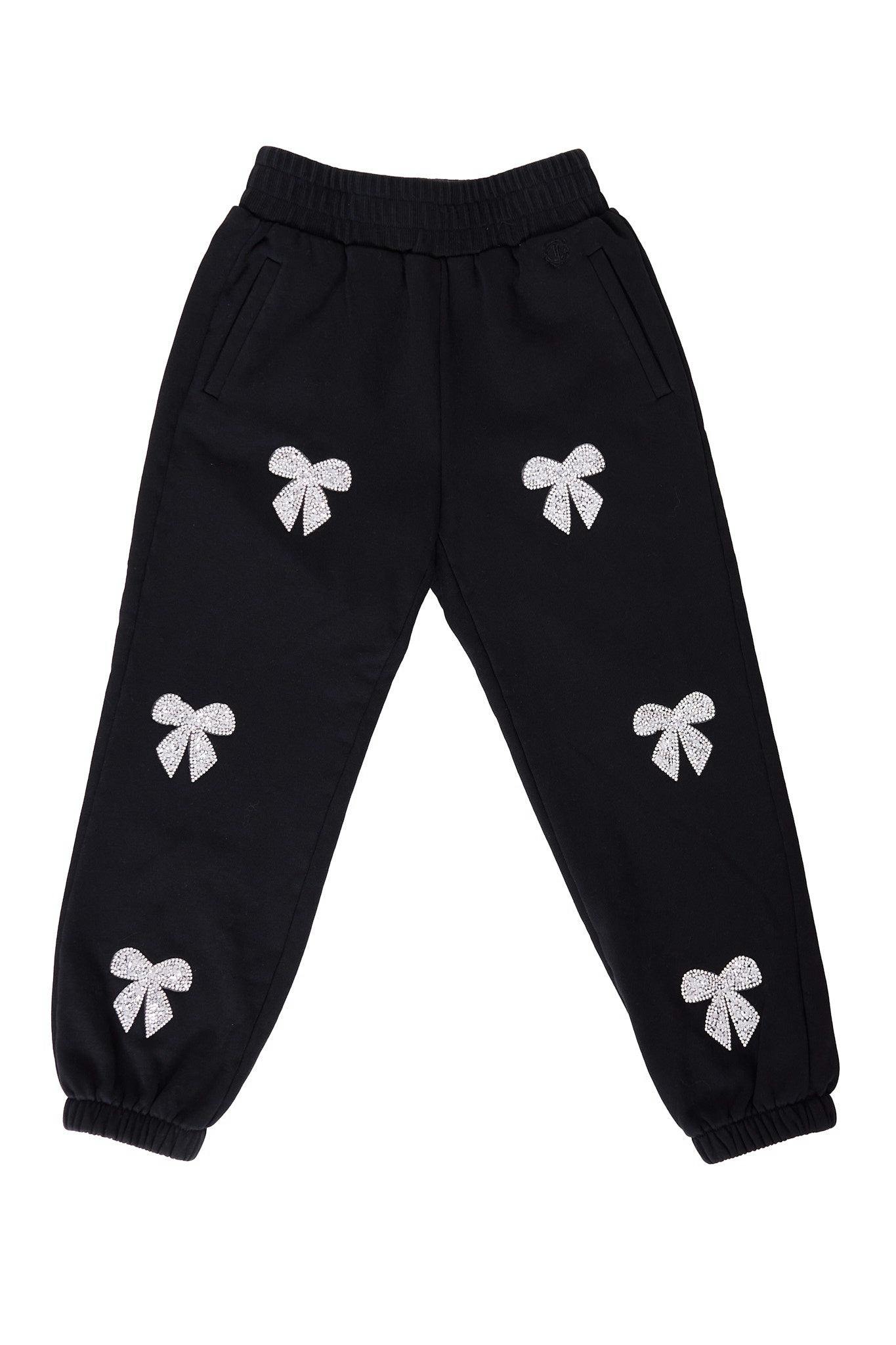 Mini Micah Jogger Sweatpants in Black