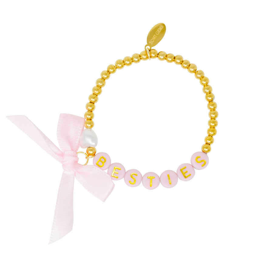 Girl's Girl's Besties Bow Stretchy Bracelet Set