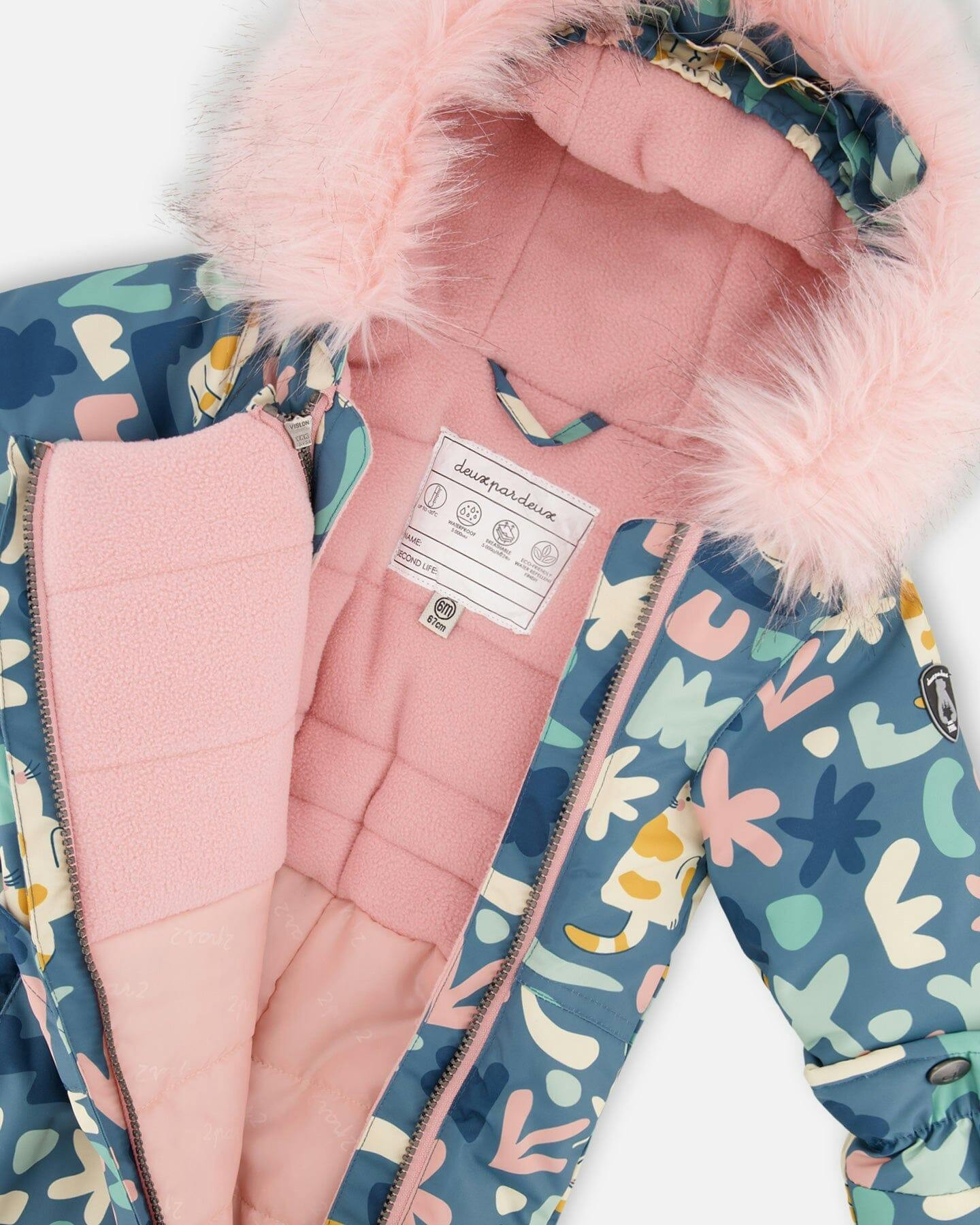 One-Piece Baby Play Snowsuit Designed for Car Seat