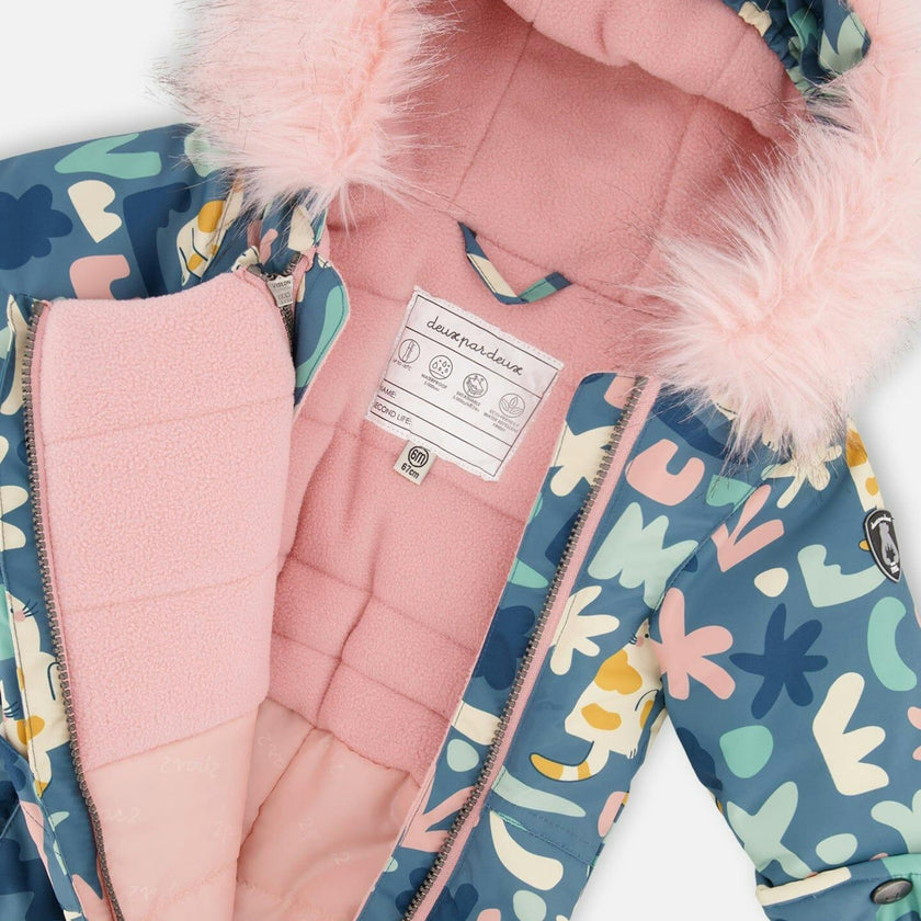 One-Piece Baby Play Snowsuit Designed for Car Seat