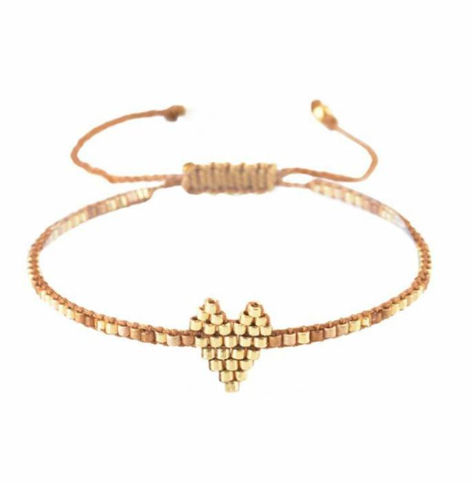 Miyuki Heart Bracelet