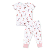 Buckarette Boots - Short Sleeve Loungewear Set