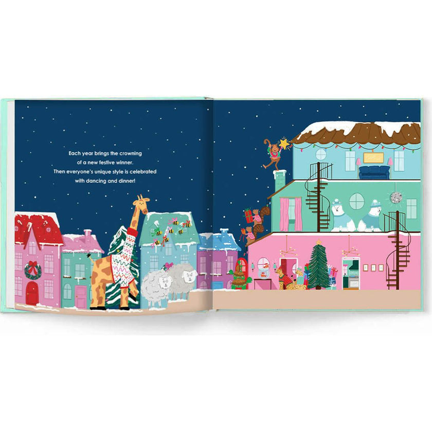 Packed Party The Sweater Social Holiday Children's Book - Secular Christmas Hardcover Book, 10.25x10.25 Inch, 28 Pages, Perfect for Classroom and Gifting