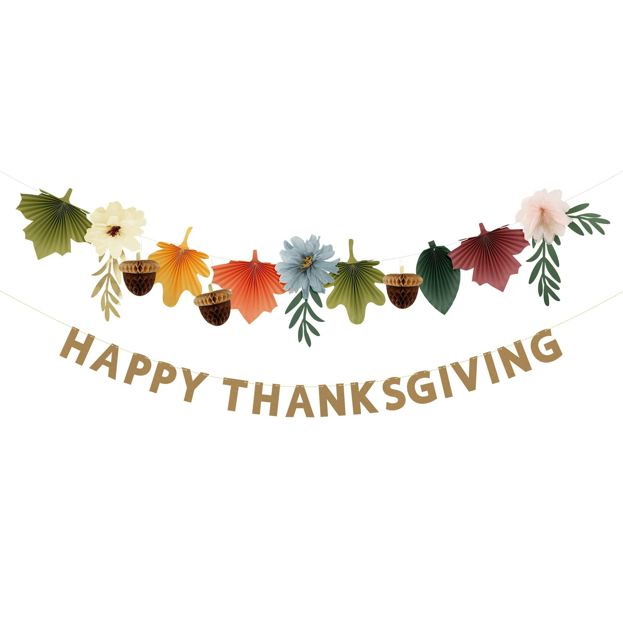 Happy Thanksgiving Garland Set
