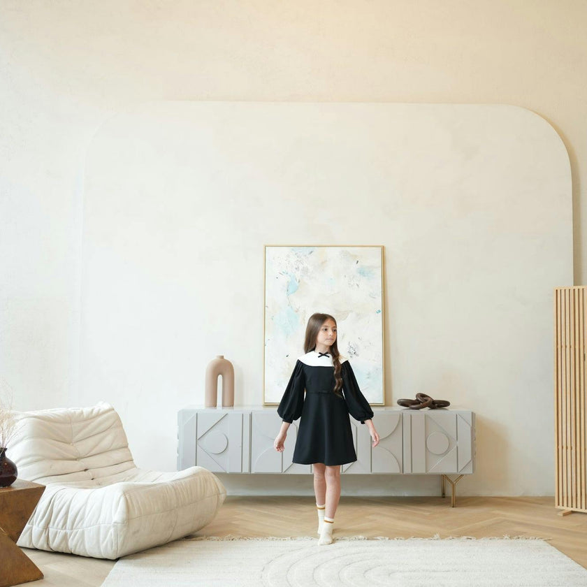 Leni dress (black/ivory)