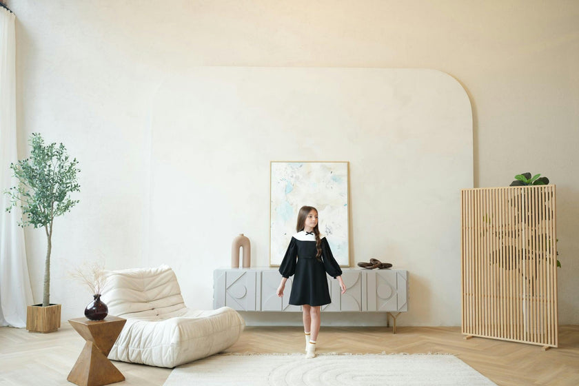 Leni dress (black/ivory)