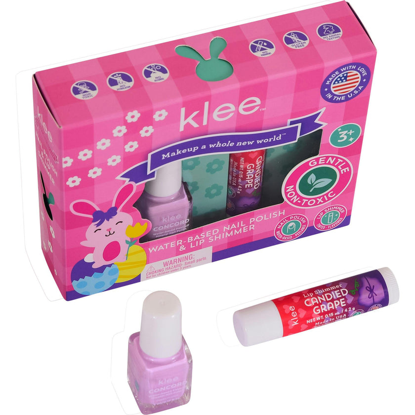 Skipping Purple Easter Water-Based Nail Polish And Lip Shimmer Set
